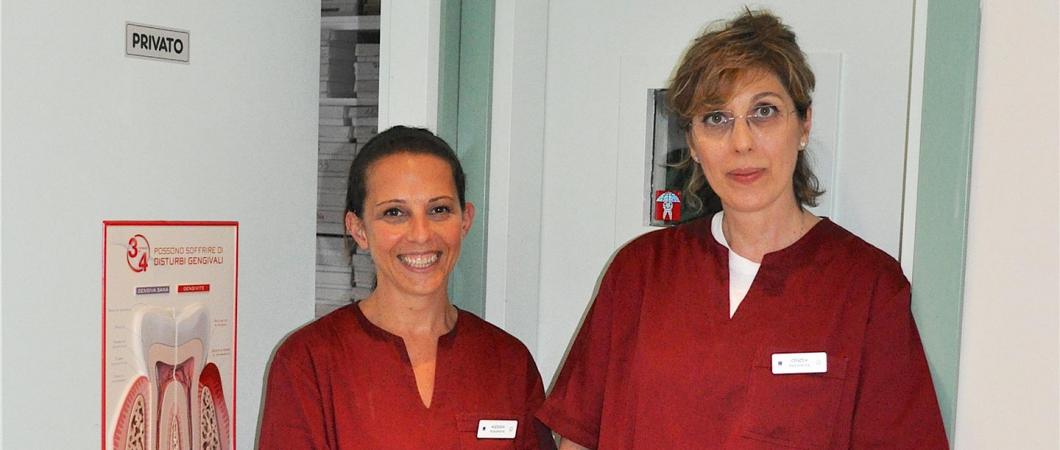 Le assistenti: Alessia e Cinzia